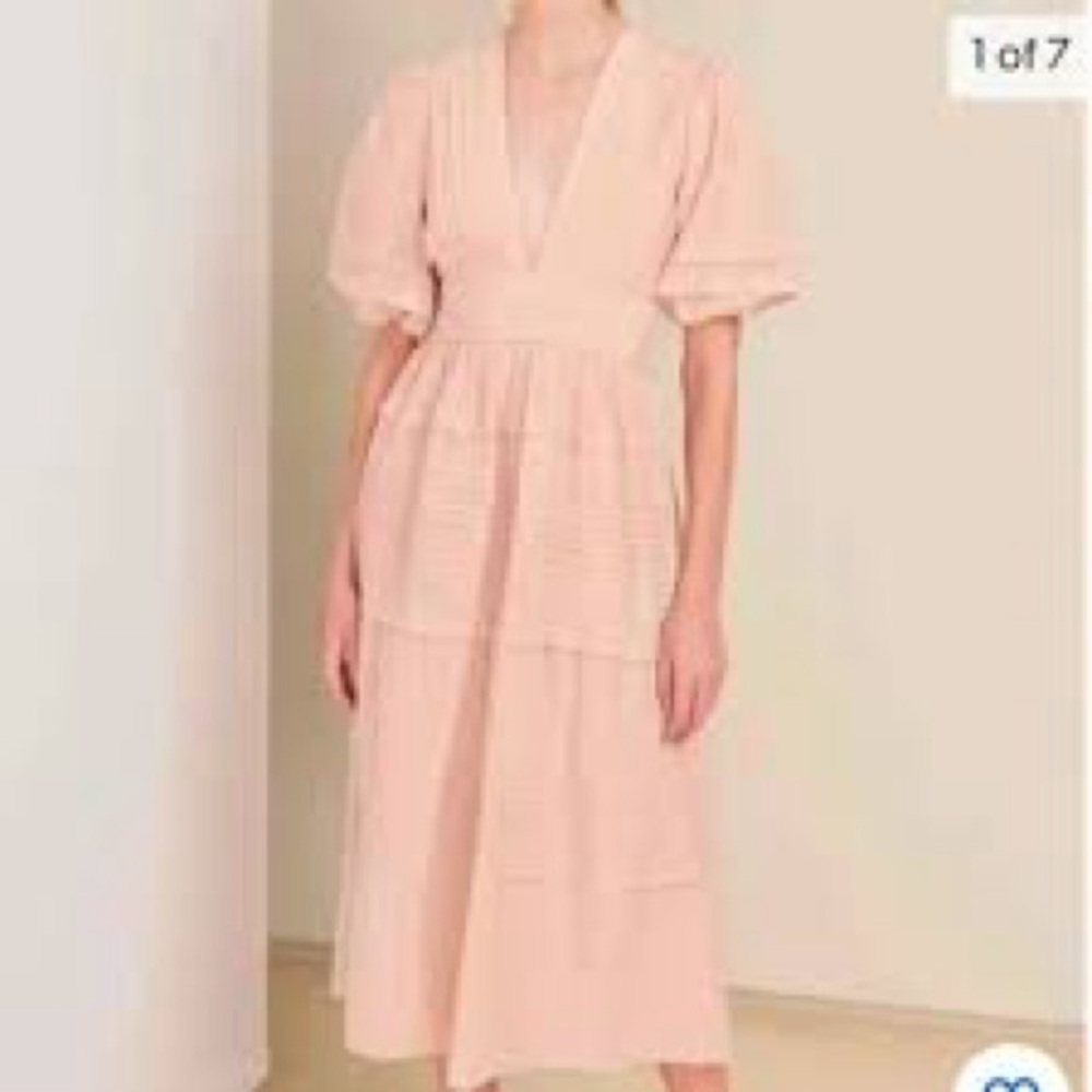 Magali Pascal Ballet Maxi Dress Peony Pink Small Anthropologie
